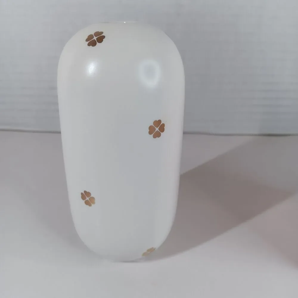 Kate Spade New York Lenox Bud Vase Spade Street White Gold 5 